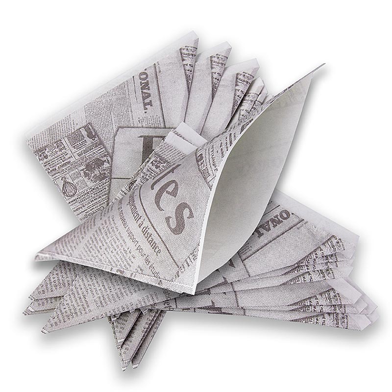Vrecke za ribo in krompircek / krompircek s casopisnim tiskom, cca 14 cm - 2.200 kosov - torba