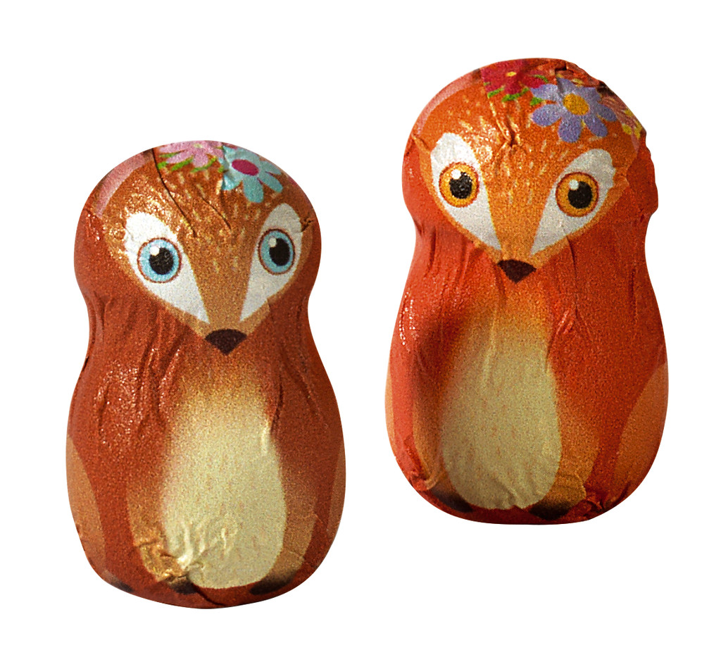 Gianduia kremmel toltott csokolade praline, laza, Funny Fox, sfuso, Caffarel - 1000 g - kg