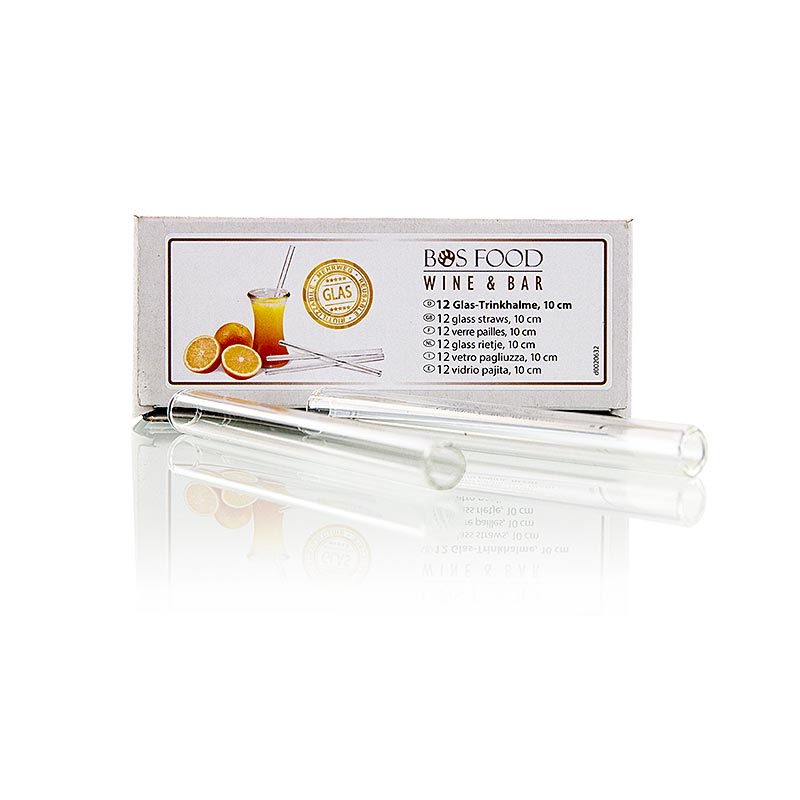 Szklanka - Slomka do napojow, 10 cm (Edycja Winiarsko-Barowa) - 12 sztuk - skrzynka