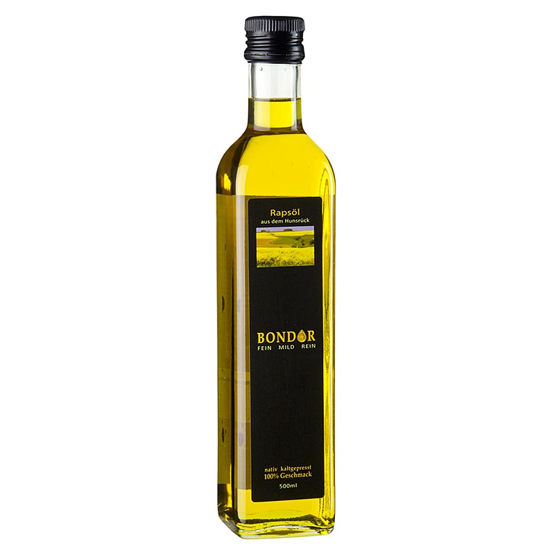 Bondor rapeseed oil, cold pressed, vegan - 500 ml - bottle