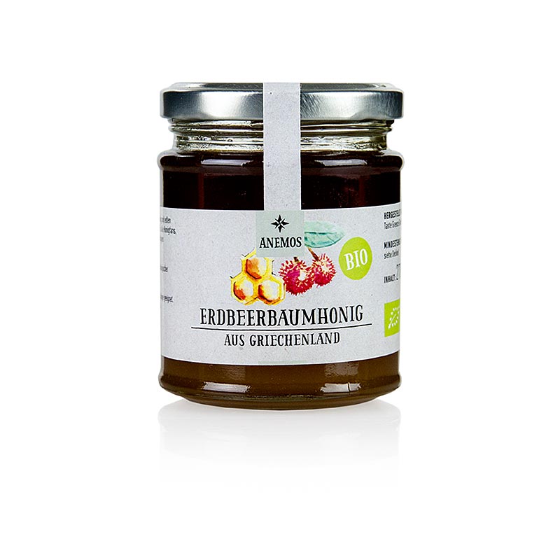ANEMOS jahodovy med, organicky - 270 g - Sklenka