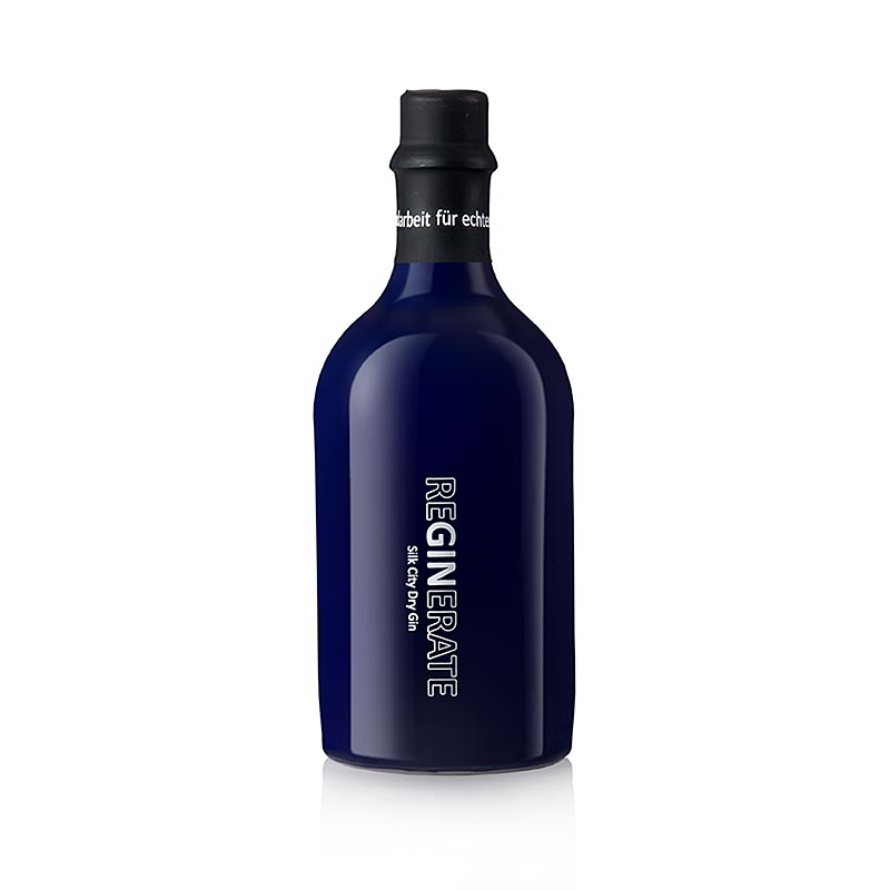 Reginerate Silk City Dry Gin (modra flasa), 46 % obj., Nemecko - 500 ml - Flasa Reginerate Silk City Dry Gin (modra flasa), 46 % obj., Nemecko - 500 ml - Flasa