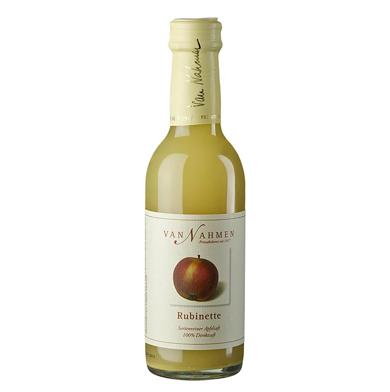 van Nahmen - Rubinette apple juice, 100% direct juice - 250 ml - bottle van Nahmen - Rubinette apple juice, 100% direct juice - 250 ml - bottle