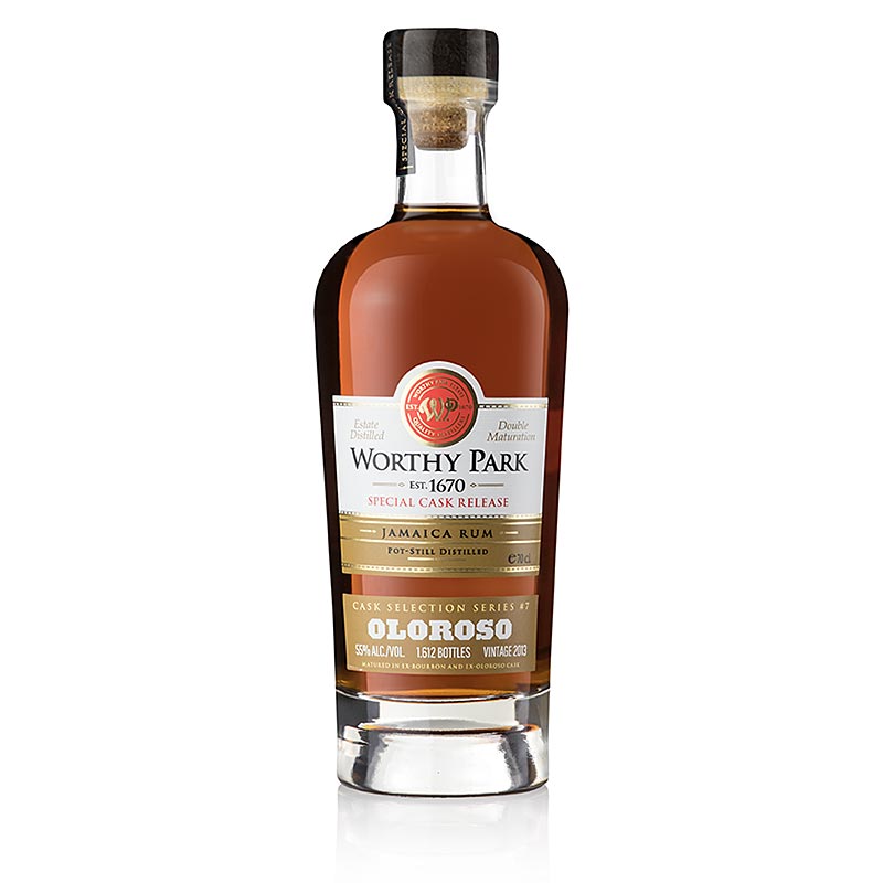 Worthy Park Estate Jamaica Rum 2013 Oloroso Special Cask, 55 % obj. - 700 ml - Flasa Worthy Park Estate Jamaica Rum 2013 Oloroso Special Cask, 55 % obj. - 700 ml - Flasa