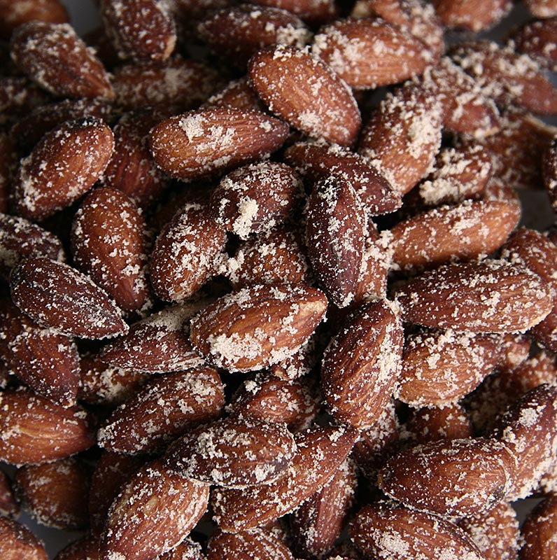 Amandes fumées entières, salées - premium - 1 kg - Pe-seau