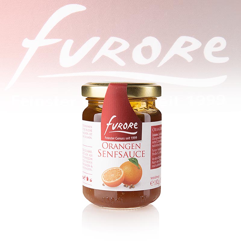 Furore - pomarancova horcicna omacka - 130 ml - sklo