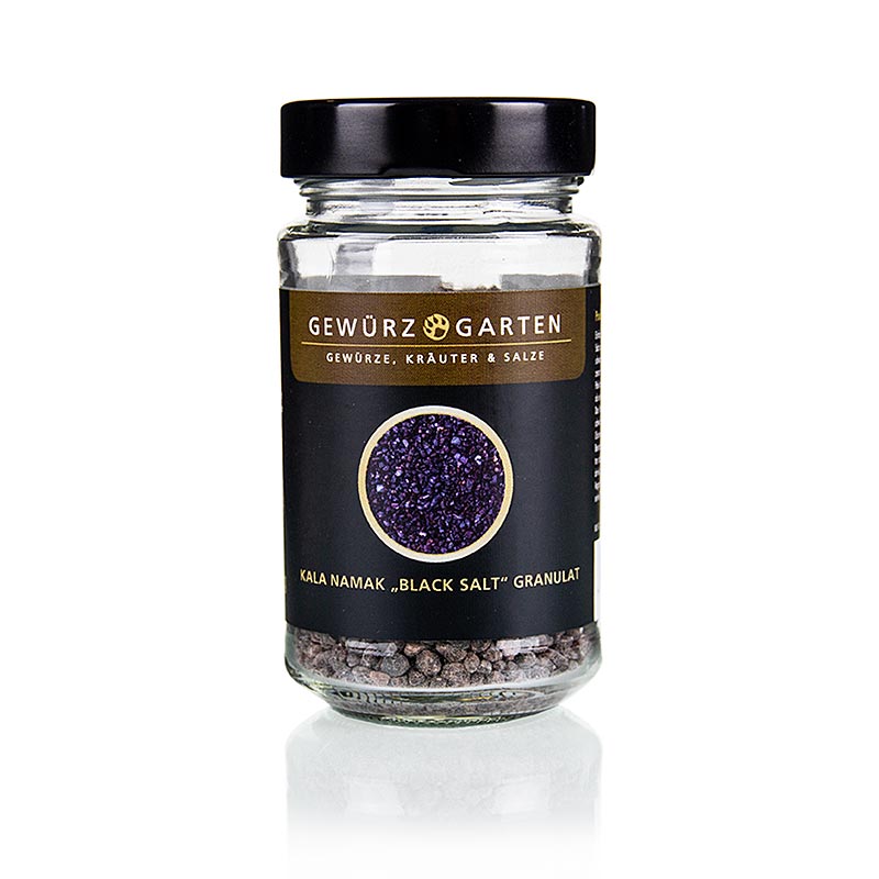 Spice Garden Kala-Namak sol, granule, crveno-smeda - 220 g - Staklo