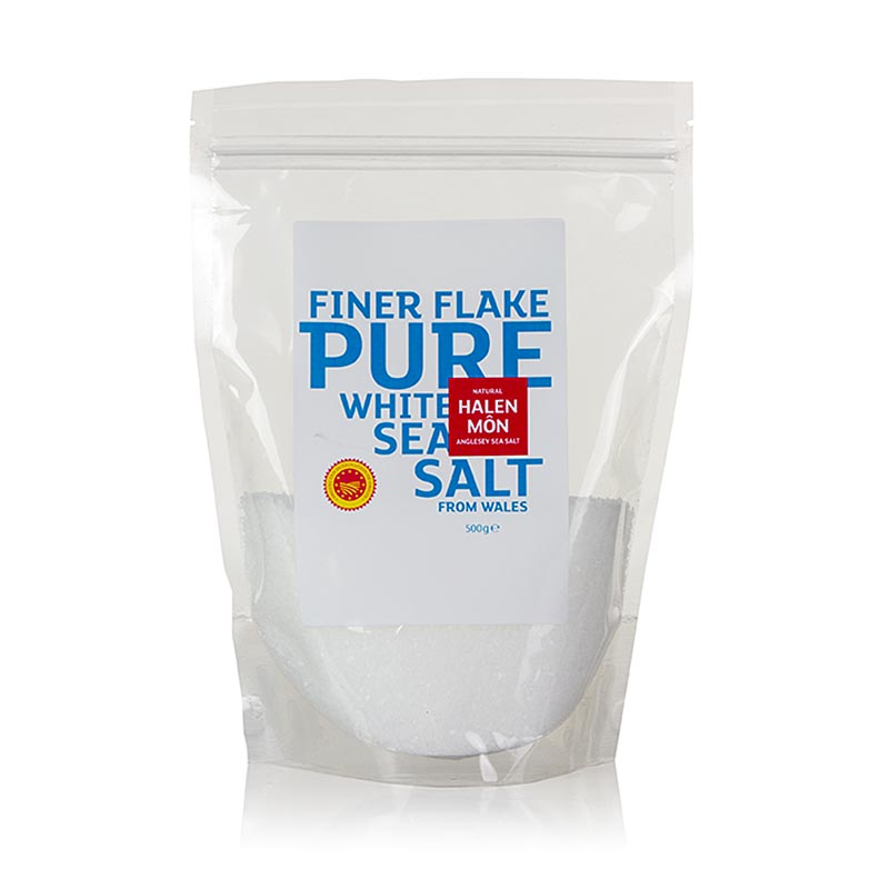 Halen Mon, fulgi de sare de mare, 1-3mm, din Tara Galilor - 500 g - sac