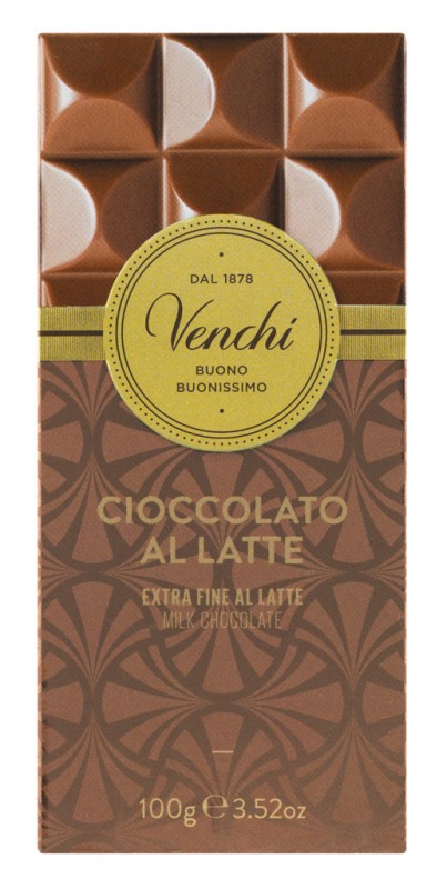 Mlijecna cokolada, mlijecna cokolada, Venchi - 100 g - Komad