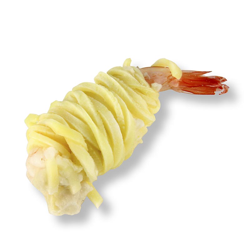 Crevettes de pomme de terre d`amuse-gueule d`Asie - 1 kg, 40 x 25 g - Coquille Pe