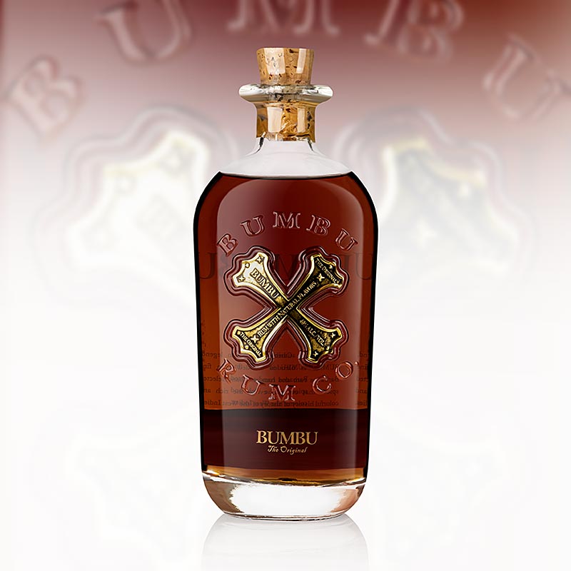 Originalna liehovina Bumbu vyrobena zo 100% rumu, 40% obj. - 700 ml - Flasa