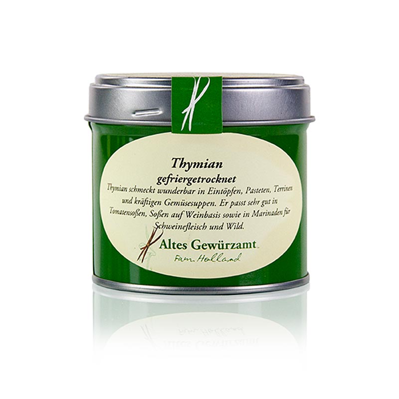 Timijan, liofiliziran, Altes Gewurzamt, Ingo Holland - 10g - limenka Timijan, liofiliziran, Altes Gewurzamt, Ingo Holland - 10g - limenka