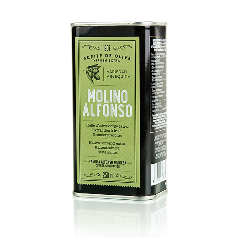 Oliwa z oliwek z pierwszego tloczenia, Molino Alfonso, Arbequina, Hiszpania - 250ml - Moc