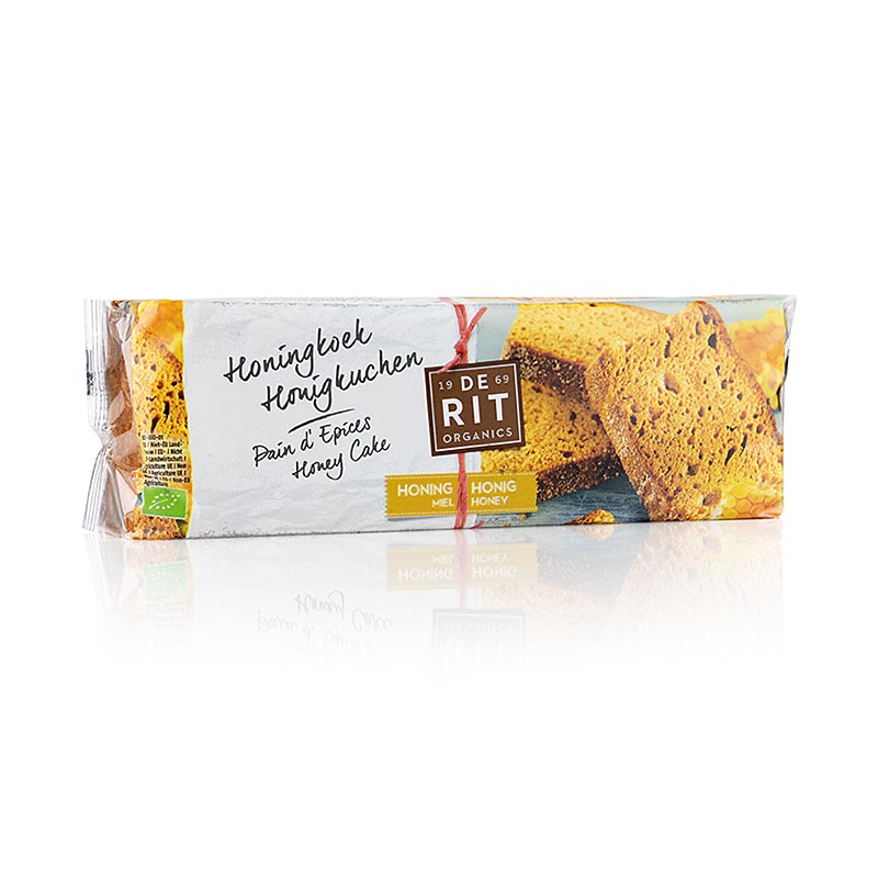 Ciasto miodowe (chleb miodowy), w plasterkach, de Rit, organiczne - 300g - folia