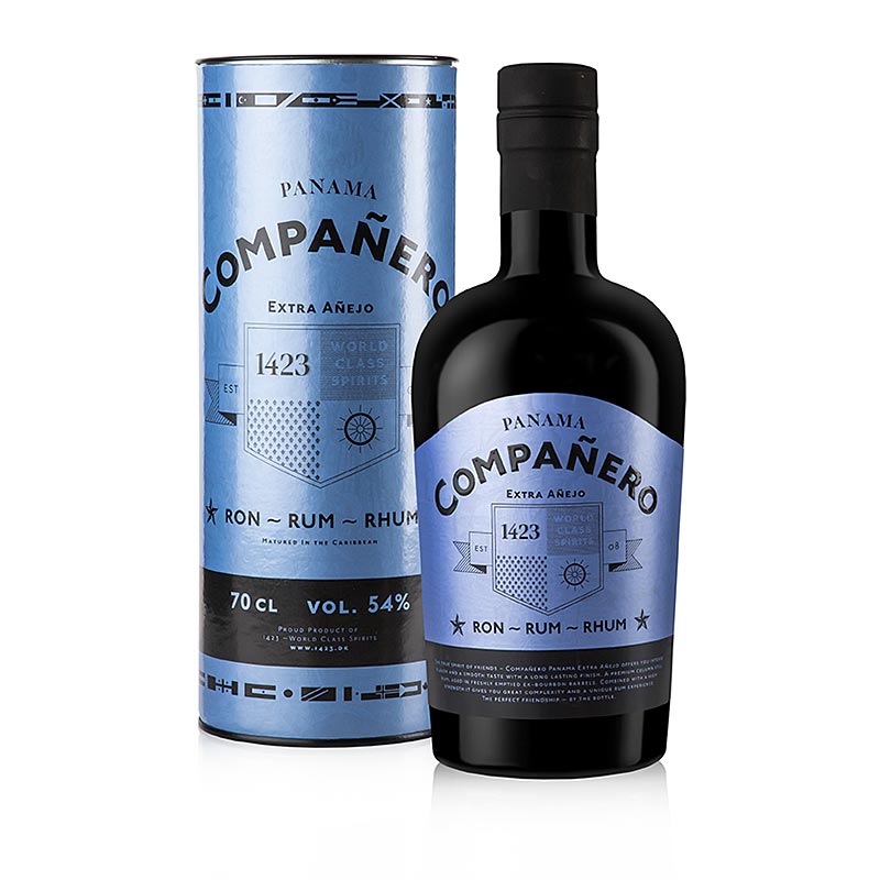 Companero Rum Extra Anejo, 54 % obj., Panama - 700 ml - Lahev