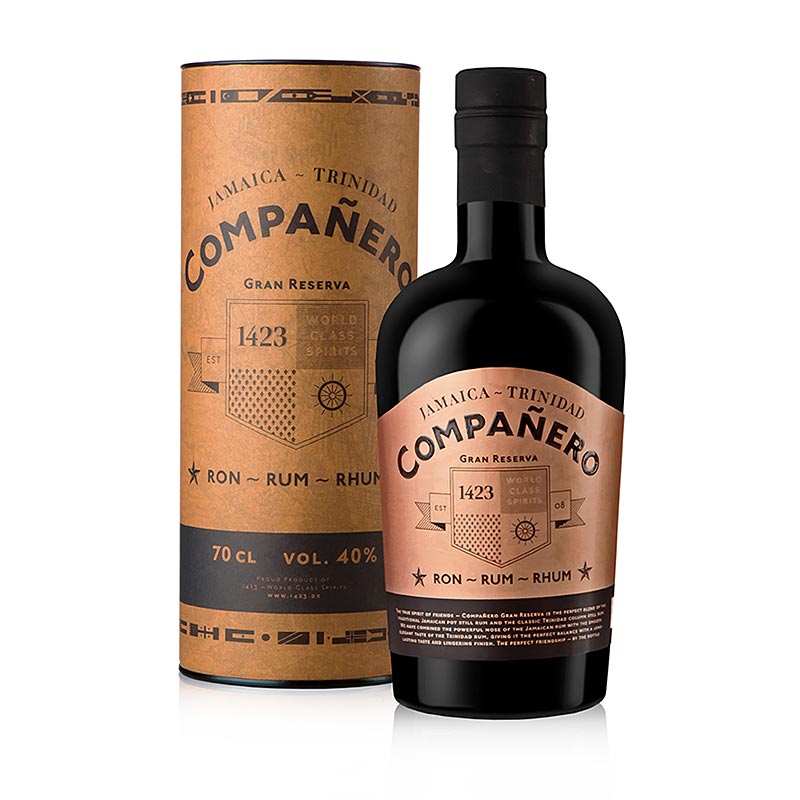 Companero Rum Gran Reserva Jamajka / Trinidad 40 % obj. 0,7 l - 700 ml - Flasa Companero Rum Gran Reserva Jamajka / Trinidad 40 % obj. 0,7 l - 700 ml - Flasa