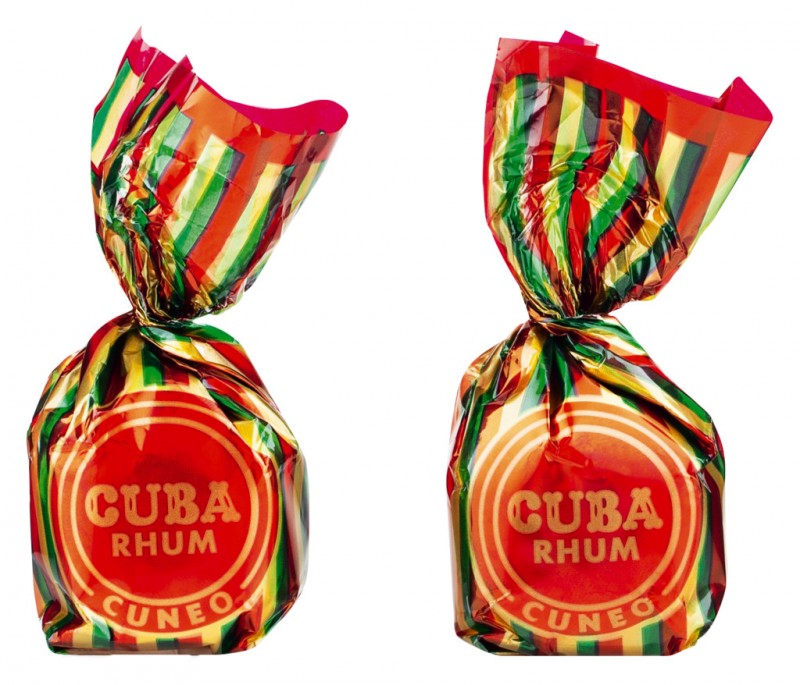 Cuba Rhum Gift Bag, csokolade etcsokolade. m. kremes toltelek, diszdoboz, Venchi - 200 g - csomag