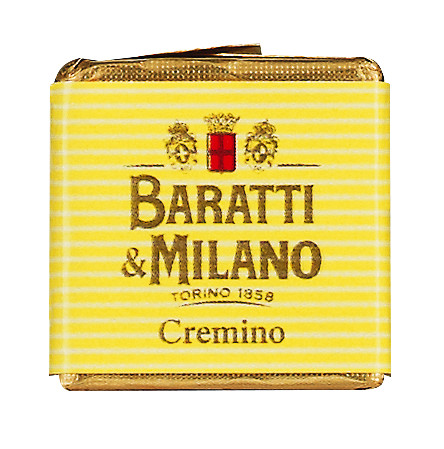 Cremino al limone, praliny przekladane orzechami laskowymi z cytryna, Baratti e Milano - 500g - torba