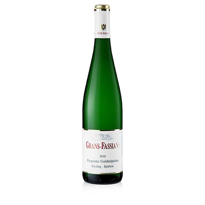 2010 Piesporter Goldtropfchen Riesling Spatlese, slodki, 7,5% obj., Grans-Fassian - 750ml - Butelka 2010 Piesporter Goldtropfchen Riesling Spatlese, slodki, 7,5% obj., Grans-Fassian - 750ml - Butelka