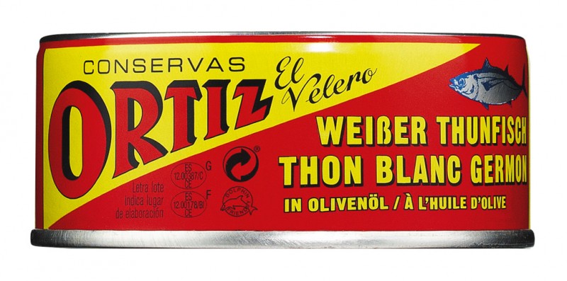 Bonito del Norte - tuniak biely, tuniak bieloplutvy v olivovom oleji, konzerva, Ortiz - 158 g - moct