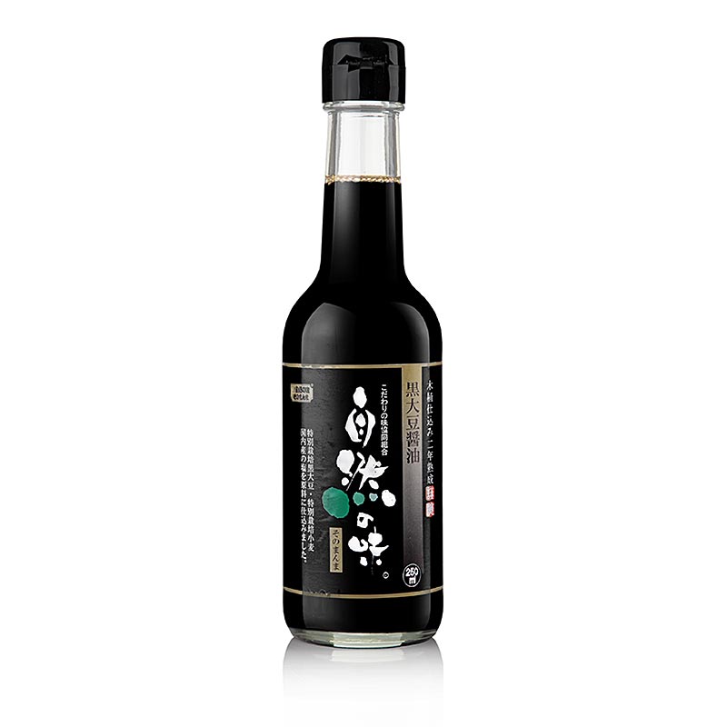 Szojaszosz - sotet, fekete szojababbol, Morita Shoyu - 250 ml - Uveg