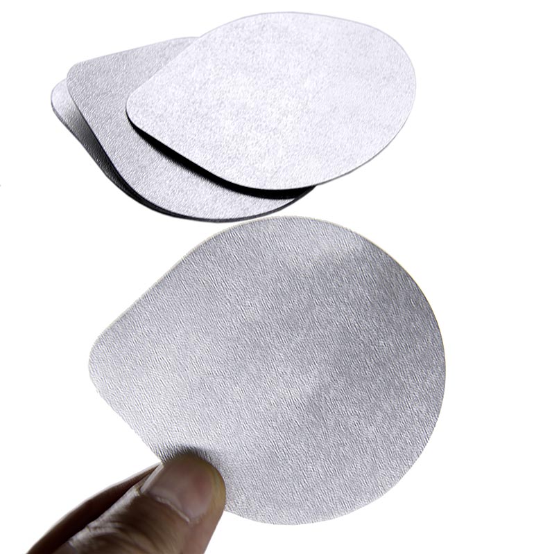 Feuille de protection en aluminium à base de verre de yogourt - couvercle, pour fermeture à chaud, 100% Chef - 1 pc - carton