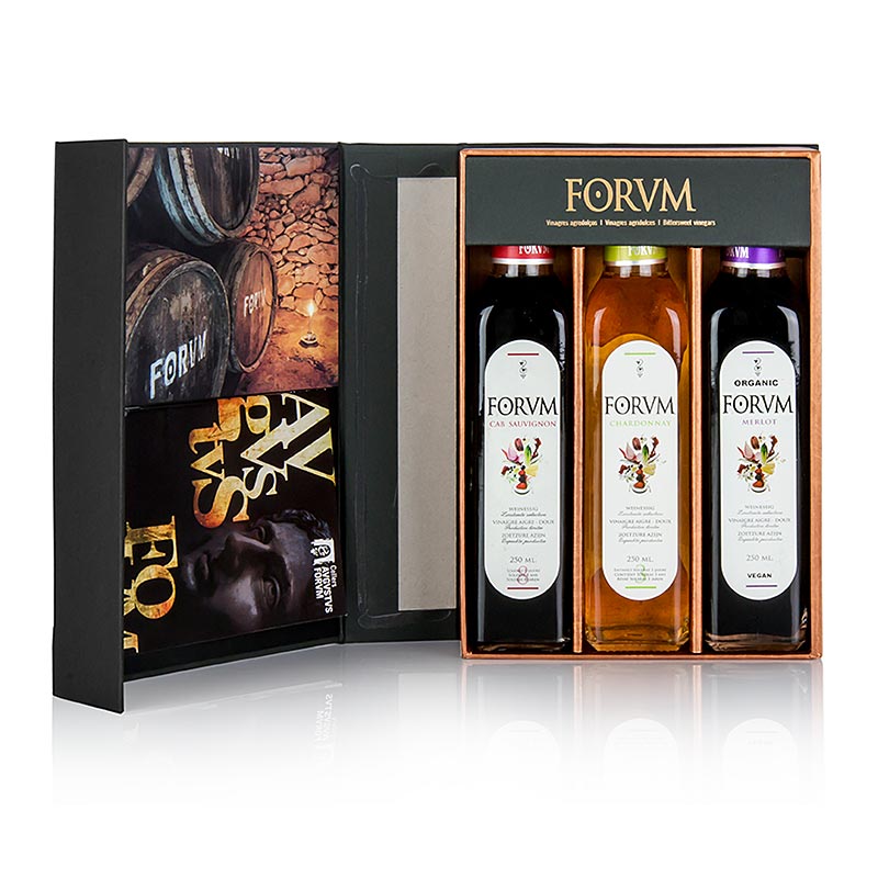 Darkova sada FORVM - 3 Cabernet - Sauvignon / Chardonnay / Merlot - 750 ml, 3 x 250 ml - Lepenka