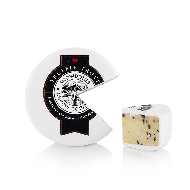 Snowdonia - Truffle Trove, vyzrety syr cedar s hluzovkami - 150 g - Papier