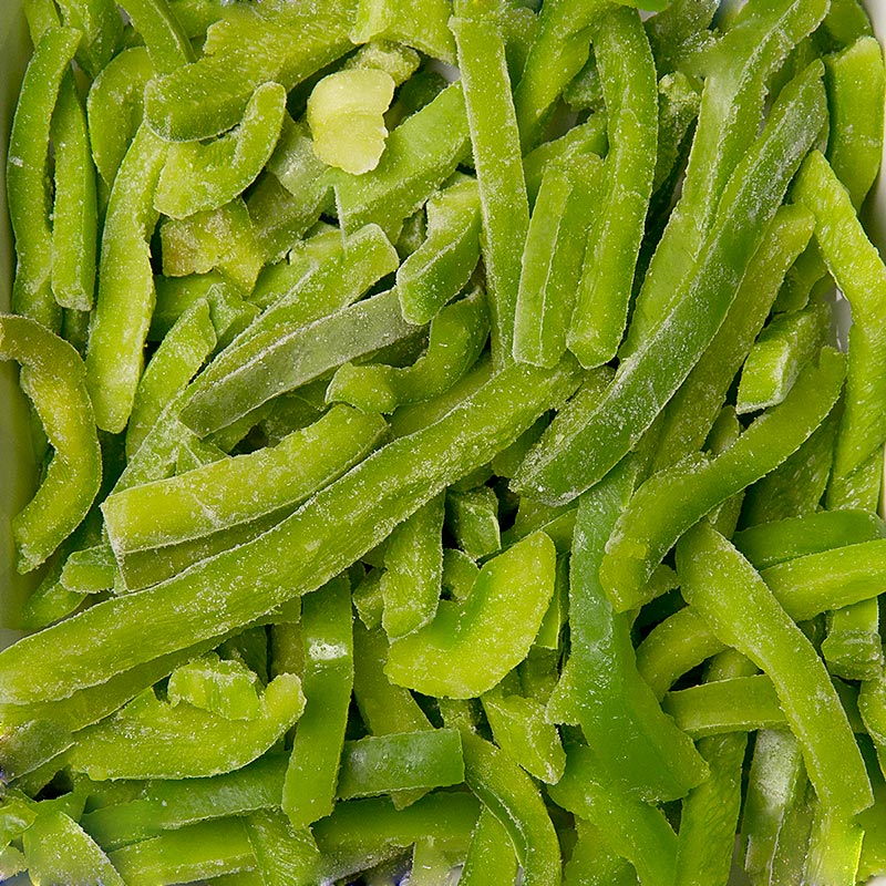 Pimientos verdes, rebanados - 10 kilos - Cartulina