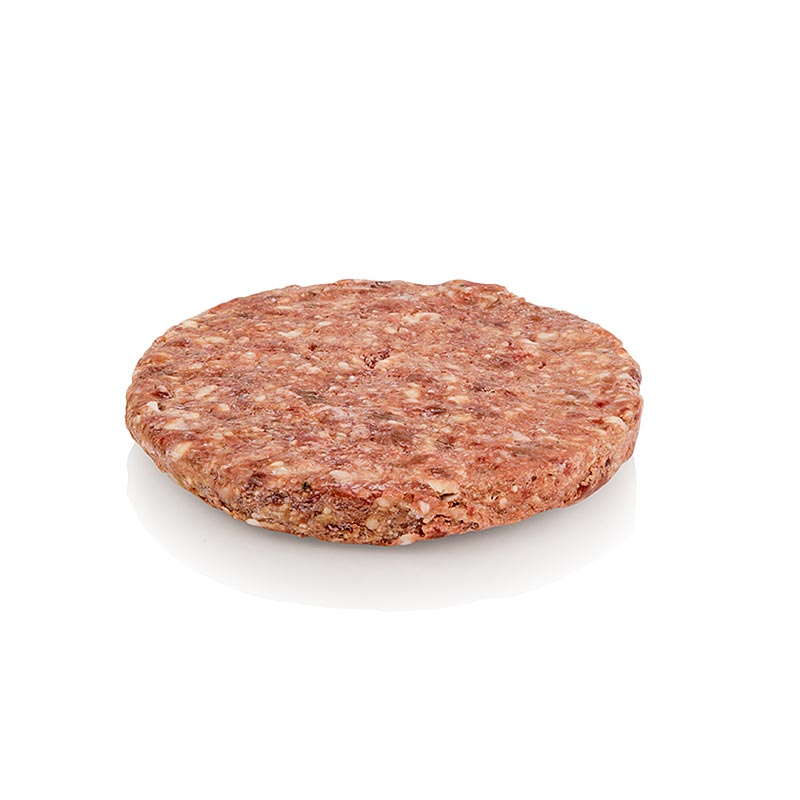 Burger Patty, hovadzie maso z cervenej jalovice susene, Ø 12 cm, jedle dobrodruzstvo - 180 g - vakuum Burger Patty, hovadzie maso z cervenej jalovice susene, Ø 12 cm, jedle dobrodruzstvo - 180 g - vakuum