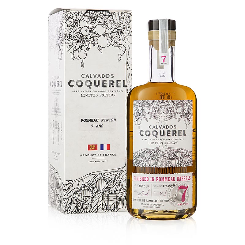 Domaine du Coquerel Calvados 7 lat, Pommeau Finish, 40% obj., Francja - 700ml - Butelka Domaine du Coquerel Calvados 7 lat, Pommeau Finish, 40% obj., Francja - 700ml - Butelka