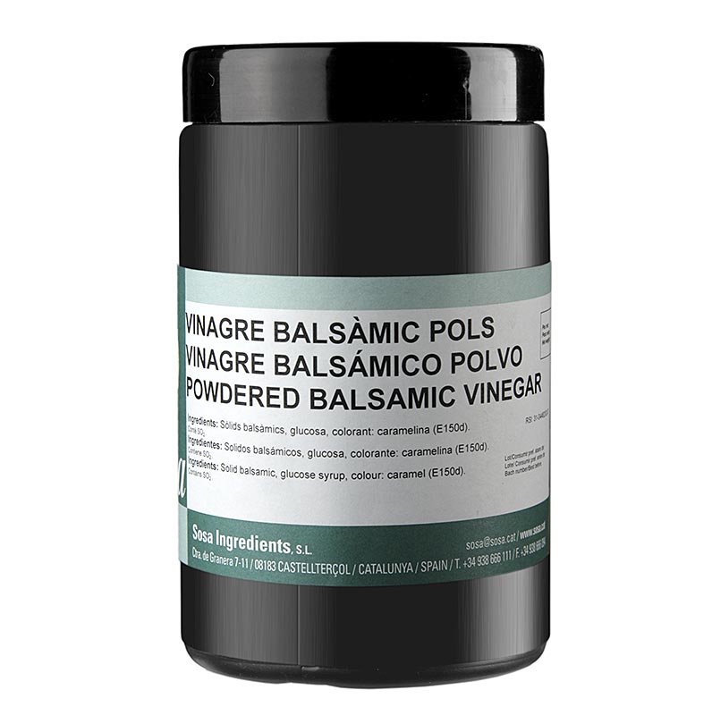 Balsamico eddike pulver, mørk, sosa - 250 g - Pe-dosis