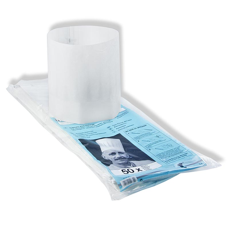 Chef hats, Classical, Europe, made of paper - 50 St - Bag Chef hats, Classical, Europe, made of paper - 50 St - Bag