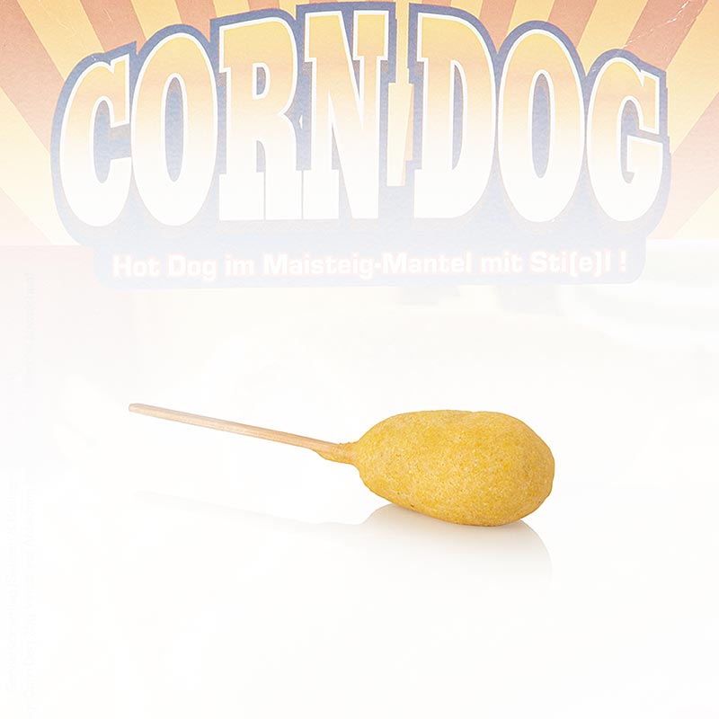 Corn dogi na patyku, Damhus - 1,8 kg, 60 x 30 g - Karton