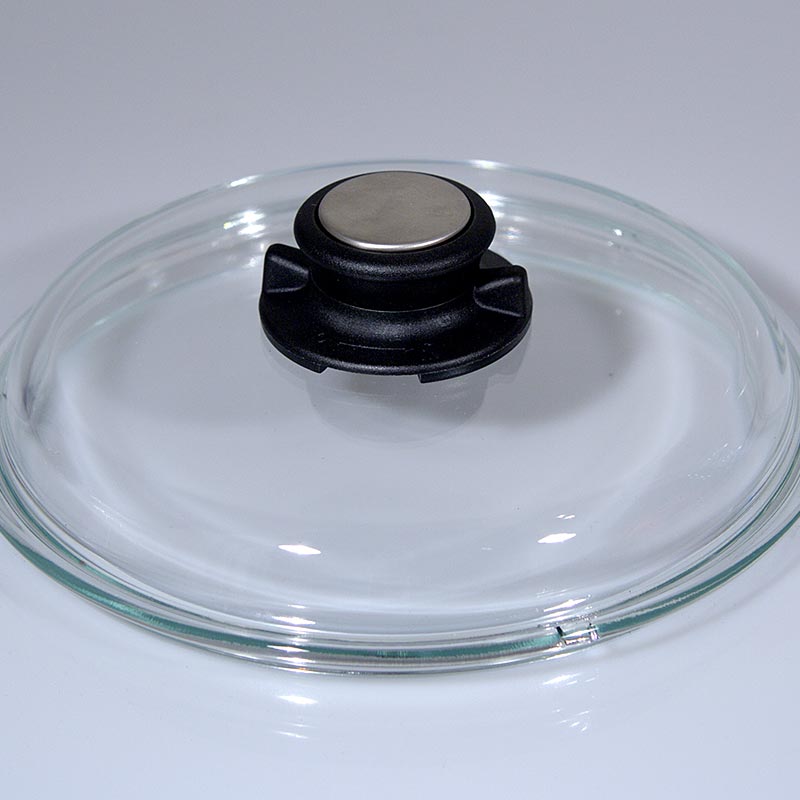 AMT gastro en fonte, couvercle en verre pour rôtir / marmite et poêle, Ø 20cm, verre - 1 pc - en vrac