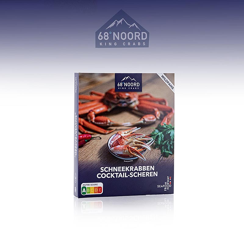 Kar yengec eti kokteyl penceleri, pismis, yari soyulmus, 68°Noord - 400g - vakum