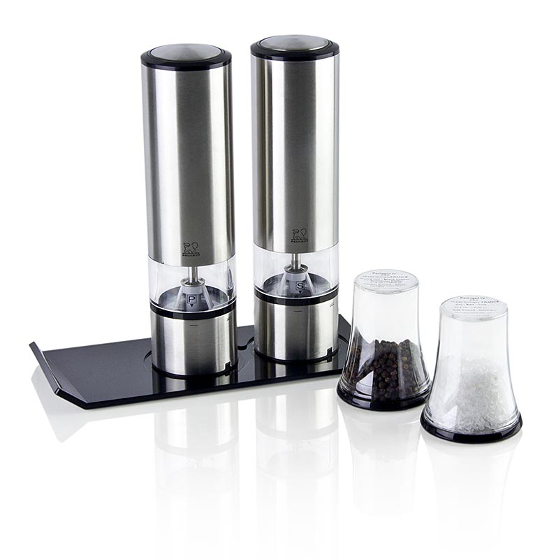 Peugeot ELIS Set, Electric Salt and Pepper Mill, 5 Pieces, Stainless Steel - 5 pcs. - carton