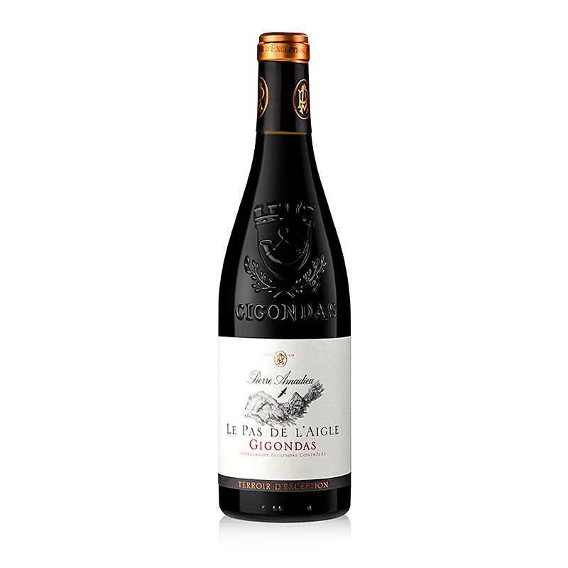 2019 Gigondas Pas de L`Aigle, wytrawne, 15% obj., Amadieu - 750ml - Butelka 2019 Gigondas Pas de L`Aigle, wytrawne, 15% obj., Amadieu - 750ml - Butelka