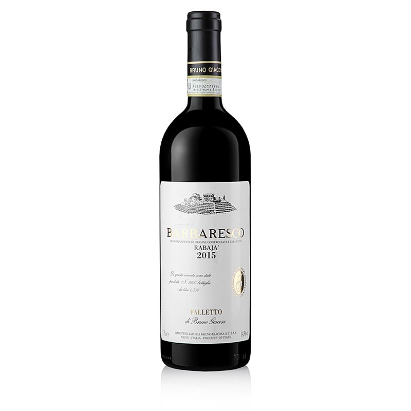 2015 Barbaresco Rabaja, suche, 14,5 % obj., Bruno Giacosa - 750 ml - Lahev 2015 Barbaresco Rabaja, suche, 14,5 % obj., Bruno Giacosa - 750 ml - Lahev