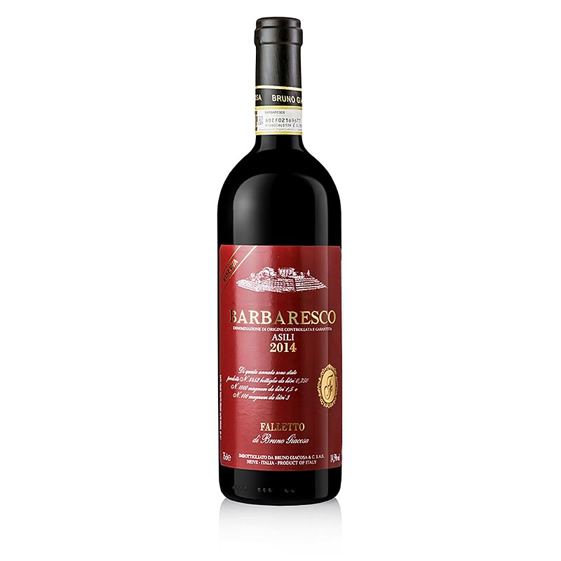2014 Barbaresco Asili Riserva, suche, 14,5 % obj., Bruno Giacosa - 750 ml - Lahev 2014 Barbaresco Asili Riserva, suche, 14,5 % obj., Bruno Giacosa - 750 ml - Lahev