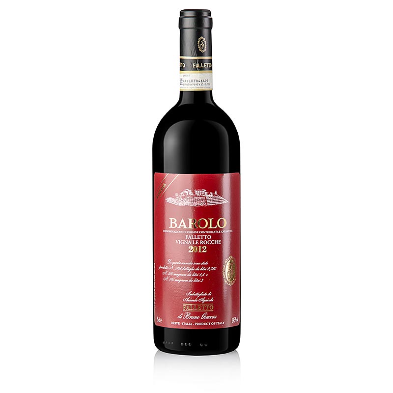 2012 Barolo Le Rocche del Falletto, suche, 14 % obj., Bruno Giacosa - 750 ml - Lahev 2012 Barolo Le Rocche del Falletto, suche, 14 % obj., Bruno Giacosa - 750 ml - Lahev