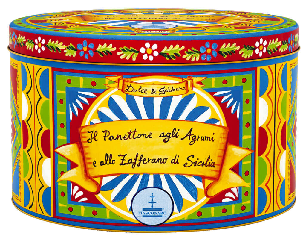 Panettone agli agrumi DundG, pastel de levadura con piel de limon y piel de naranja confitada, Fiasconaro - 500g - Pedazo