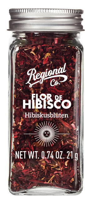 Flor de Hibisco, Hibiscus Flowers, Regional Co. - 21 g - Kus