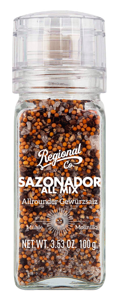 Sazonador All Mix, uniwersalna sol przyprawiona, mlyn, Regional Co. - 100 gramow - Sztuka
