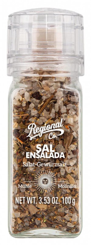 Salad Sea Salt, Seasoning Salt, Mill, Regional Co - 100 g - Kos