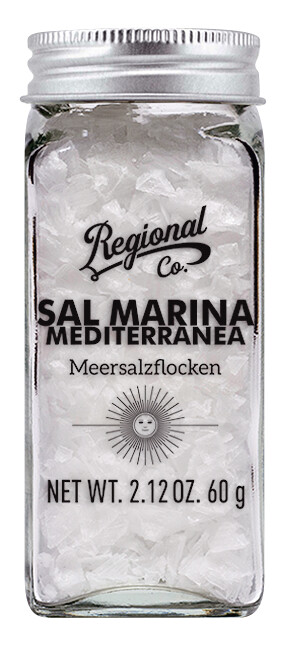 Sal Marina Mediterranea, platki soli morskiej, Regional Co. - 60g - Sztuka
