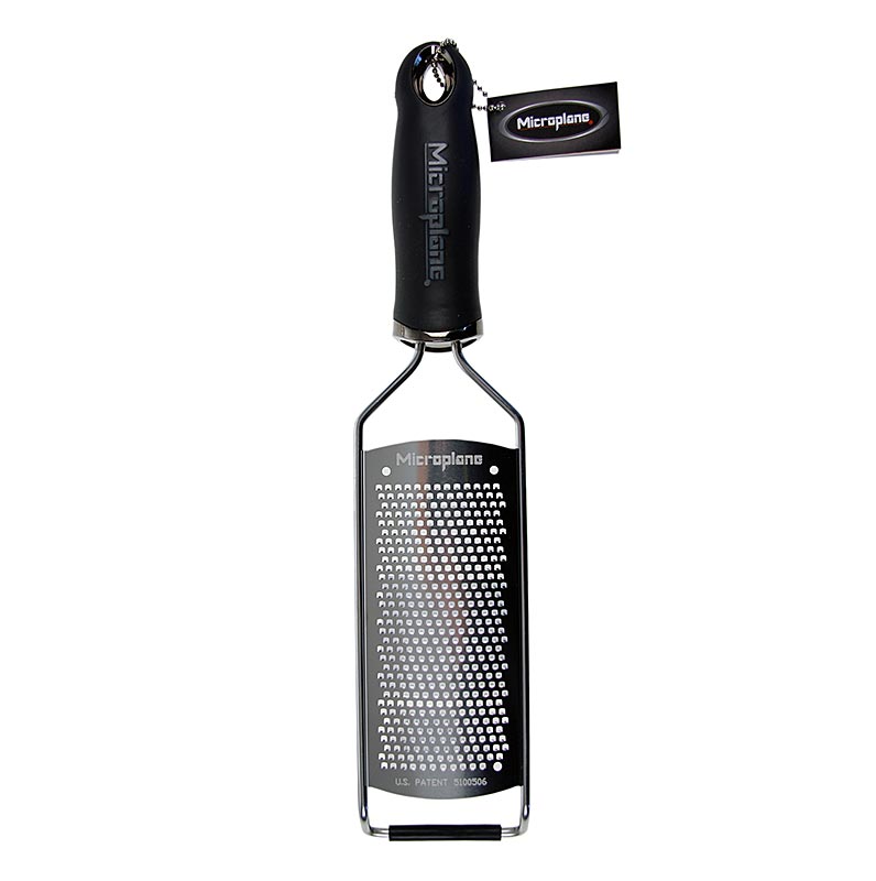 Gourmet Series - fine grater, black handle / soft touch - 1 pc - foil