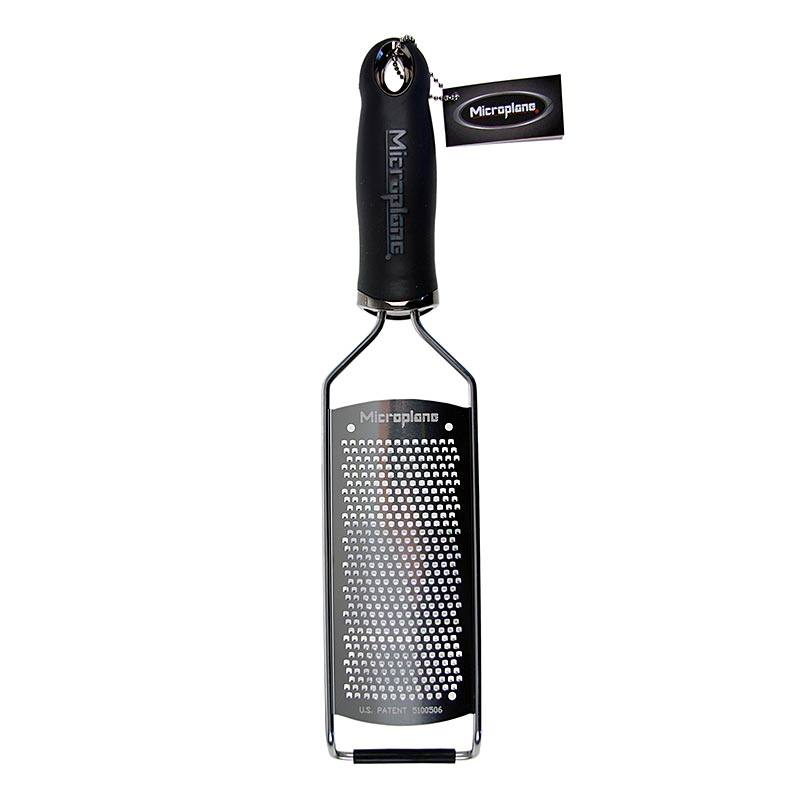 Gourmet series - fine grater, black / soft-touch handle - 1 pc - foil