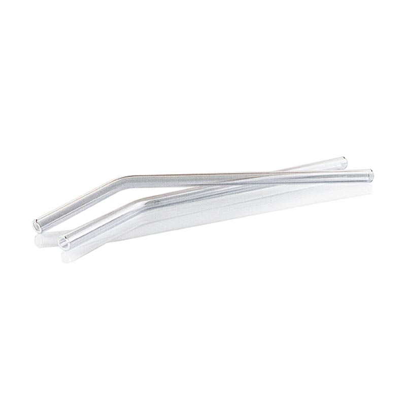 Staklene slamke (borosilikat), zakrivljene, Ø8mm (stjenka 1,1mm), 21cm - 10 komada - vrecica Staklene slamke (borosilikat), zakrivljene, Ø8mm (stjenka 1,1mm), 21cm - 10 komada - vrecica