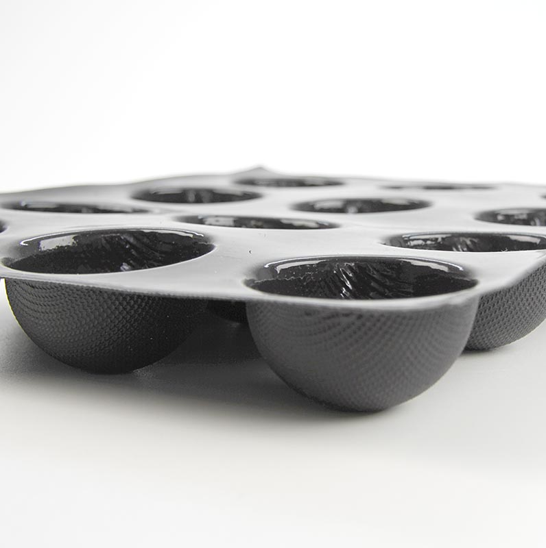 Flexipan mat 40x30cm, 12 halve bollen, Ø 70mm, 40mm diep, 105ml, Nr.2268 - 1 stuk - Loszittend Flexipan mat 40x30cm, 12 halve bollen, Ø 70mm, 40mm diep, 105ml, Nr.2268 - 1 stuk - Loszittend